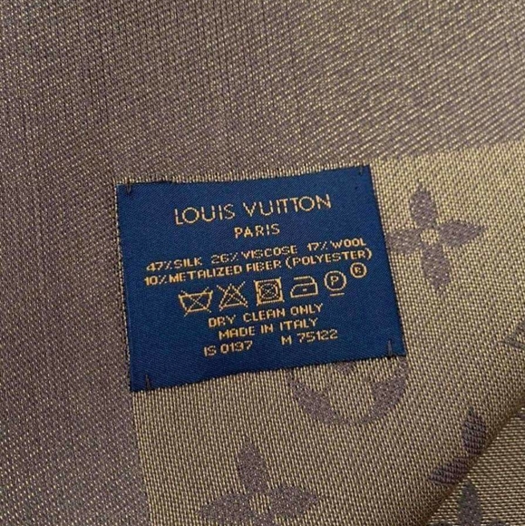 Louis Vuitton Shine Shawl Monogram Brown Brand New - Picture 7 of 7